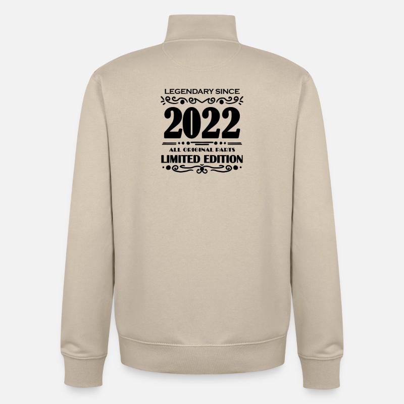 2022 - Sweat zippé unisexe en coton bio Stanley/Stella - beige crème