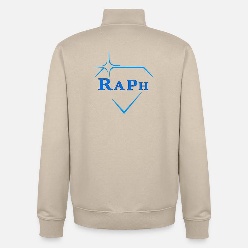 Raph - Sweat zippé unisexe en coton bio Stanley/Stella - beige crème