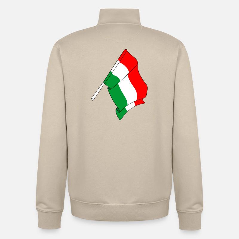 Flagge Ungarn - Unisex Organic Zip Sweatshirt von Stanley/Stella - Cremebeige