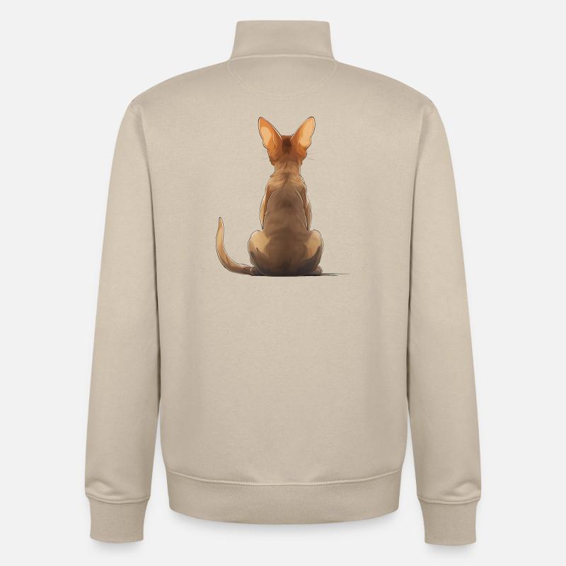 Abessinisch - Unisex Organic Zip Sweatshirt von Stanley/Stella - Cremebeige