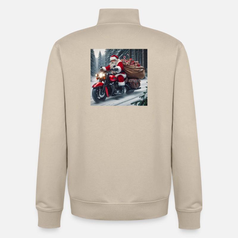 Weihnachts Design 3 - Unisex Organic Zip Sweatshirt von Stanley/Stella - Cremebeige