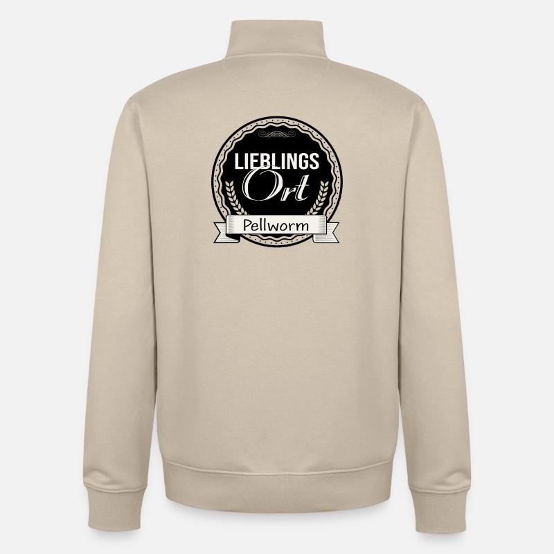 Lieblingsort Pellworm - Unisex Organic Zip Sweatshirt von Stanley/Stella - Cremebeige