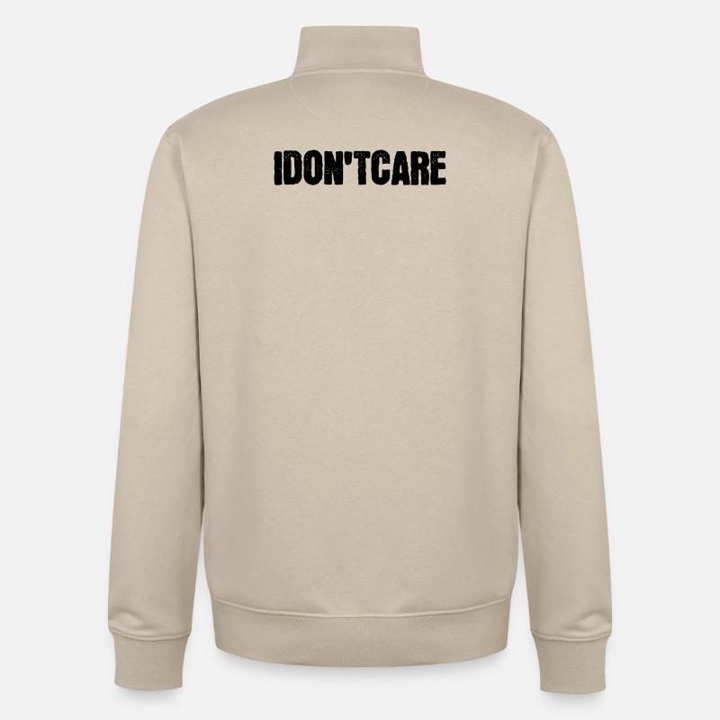 Ist Mir Wurscht Statement Egal - Unisex Organic Zip Sweatshirt von Stanley/Stella - Cremebeige