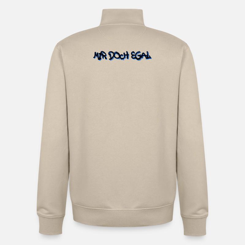 Ist Mir Egal Statement Haltung Chill - Unisex Organic Zip Sweatshirt von Stanley/Stella - Cremebeige