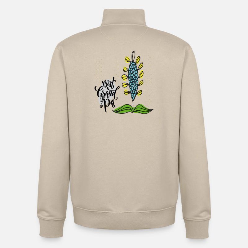 Papi - Sweat zippé unisexe en coton bio Stanley/Stella - beige crème