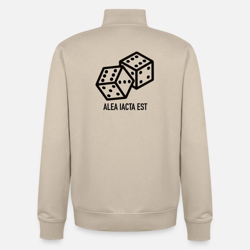 Die Würfel sind gefallen - Unisex Organic Zip Sweatshirt von Stanley/Stella - Cremebeige