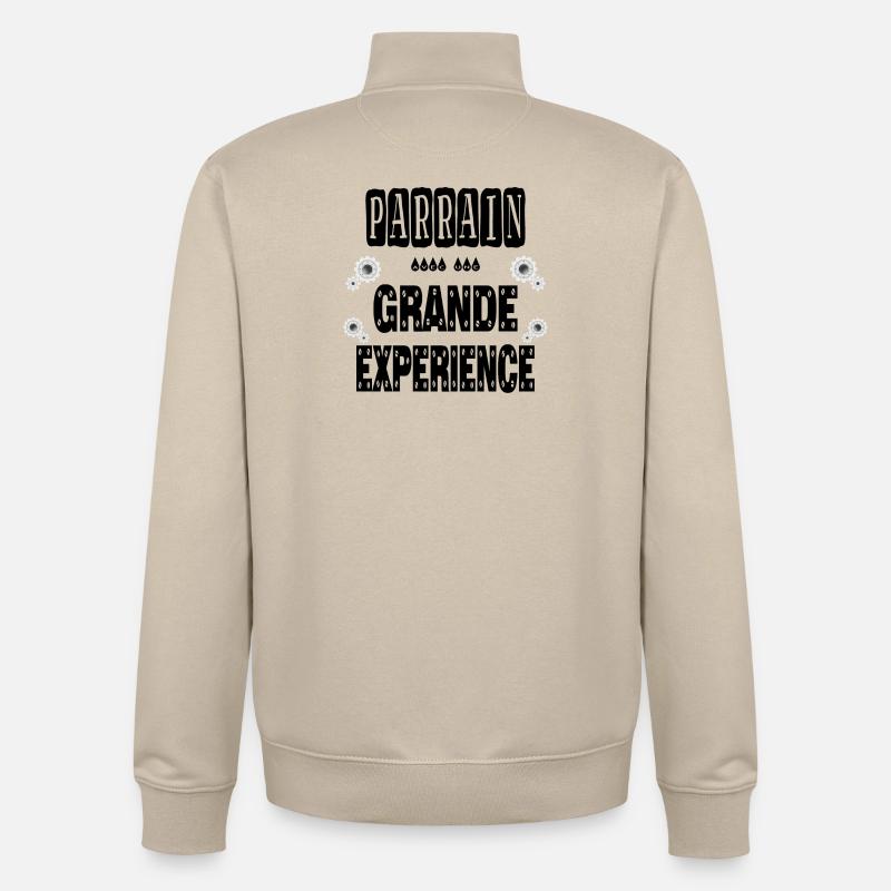 Parrain Avec Une Grande Expérience - Sweat zippé unisexe en coton bio Stanley/Stella - beige crème