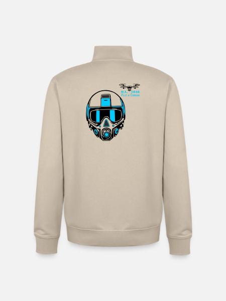 Drohnenpilot 2 - Unisex Organic Zip Sweatshirt von Stanley/Stella - Cremebeige