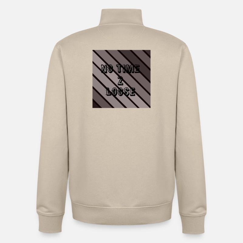 Pas de temps à perdre - Sweat zippé unisexe en coton bio Stanley/Stella - beige crème