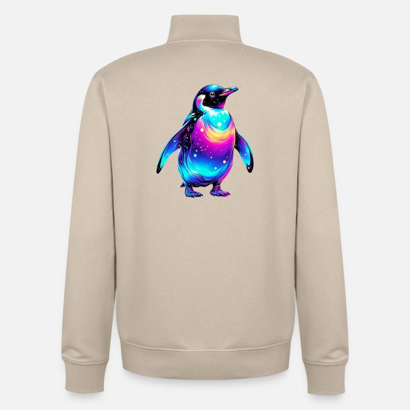 Pingouin - Sweat zippé unisexe en coton bio Stanley/Stella - beige crème