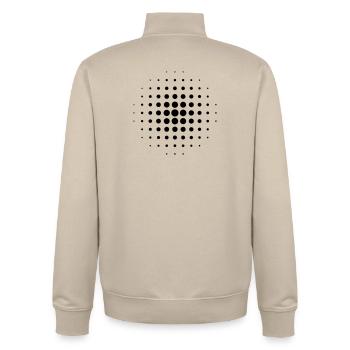 Grille - Sweat zippé unisexe en coton bio Stanley/Stella - beige crème - Dos - AI Model Male 185 dark (185cm)