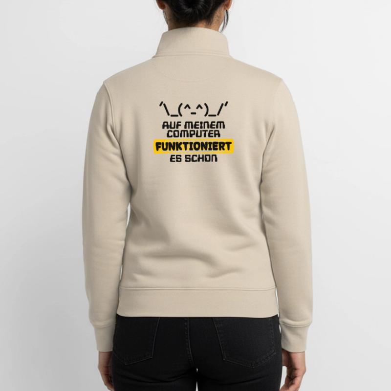 Developer Statement Code Skripting Programmierer Unisex Organic Zip Sweatshirt von Stanley/Stella