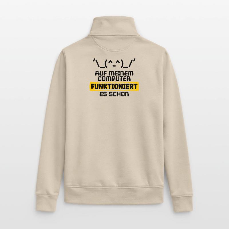 Developer Statement Code Skripting Programmierer Unisex Organic Zip Sweatshirt von Stanley/Stella