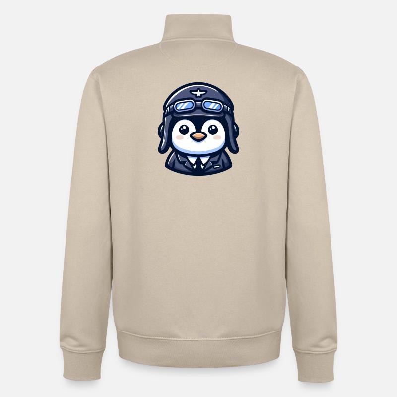 Flug der Eispiloten - Unisex Organic Zip Sweatshirt von Stanley/Stella - Cremebeige