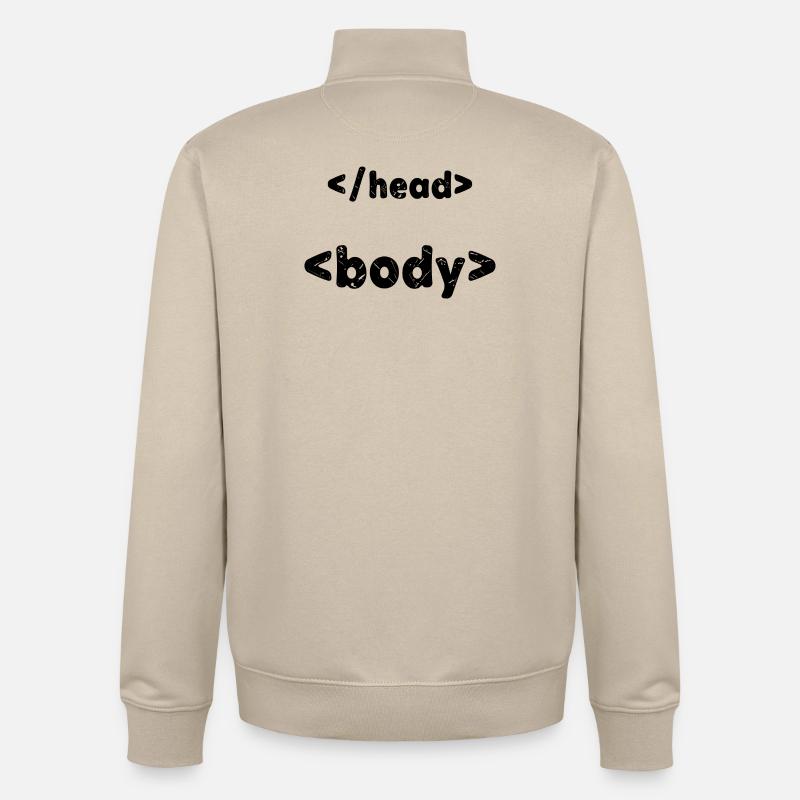 Code Developer Spruch Debug Programmierer Computer - Unisex Organic Zip Sweatshirt von Stanley/Stella - Cremebeige