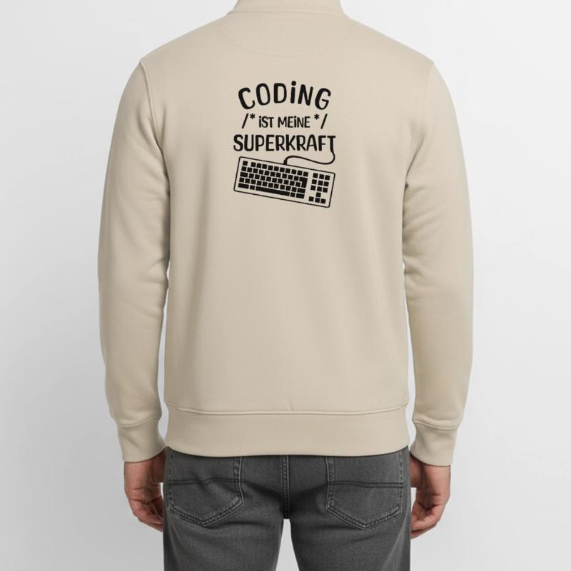 Computer Code Statement Developer Computerfreak Unisex Organic Zip Sweatshirt von Stanley/Stella