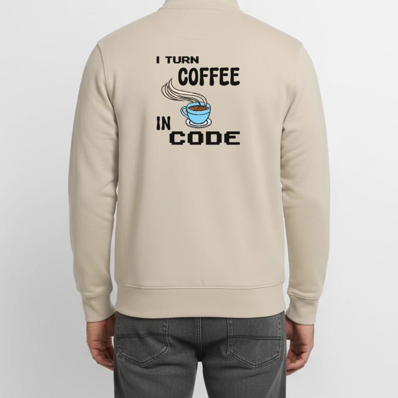 Code Programmer Scripting Statement Developer Unisex Organic Zip Sweatshirt by Stanley/Stella