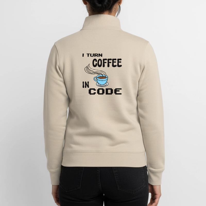 Code Programmer Scripting Statement Developer Unisex Organic Zip Sweatshirt by Stanley/Stella