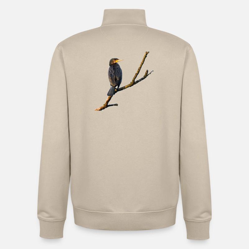 Cormorant - Unisex Organic Zip Sweatshirt by Stanley/Stella - desert dust