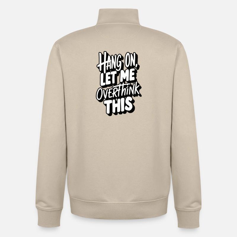 Motivationstext Freizeit Afrikanischer Stil - Unisex Organic Zip Sweatshirt von Stanley/Stella - Cremebeige
