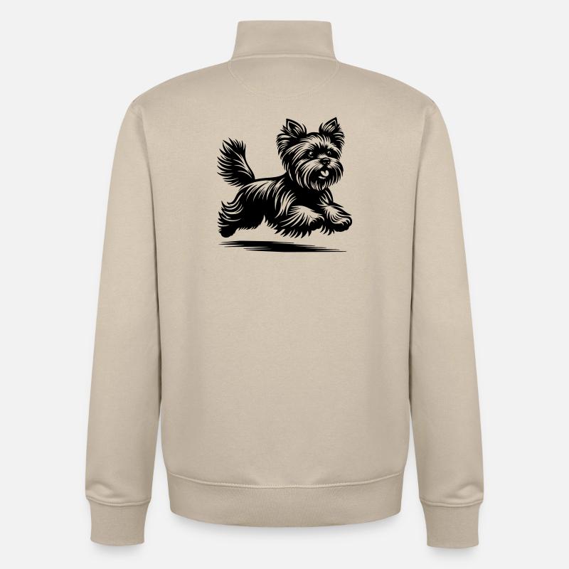 Yorkshire Terrier - Unisex Organic Zip Sweatshirt von Stanley/Stella - Cremebeige