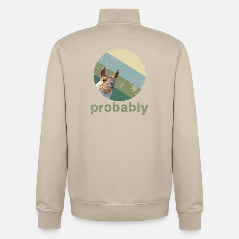 Alpaka - Unisex Organic Zip Sweatshirt von Stanley/Stella - Cremebeige