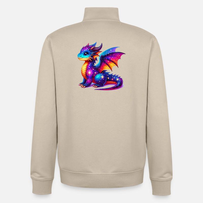 Drache - Unisex Organic Zip Sweatshirt von Stanley/Stella - Cremebeige