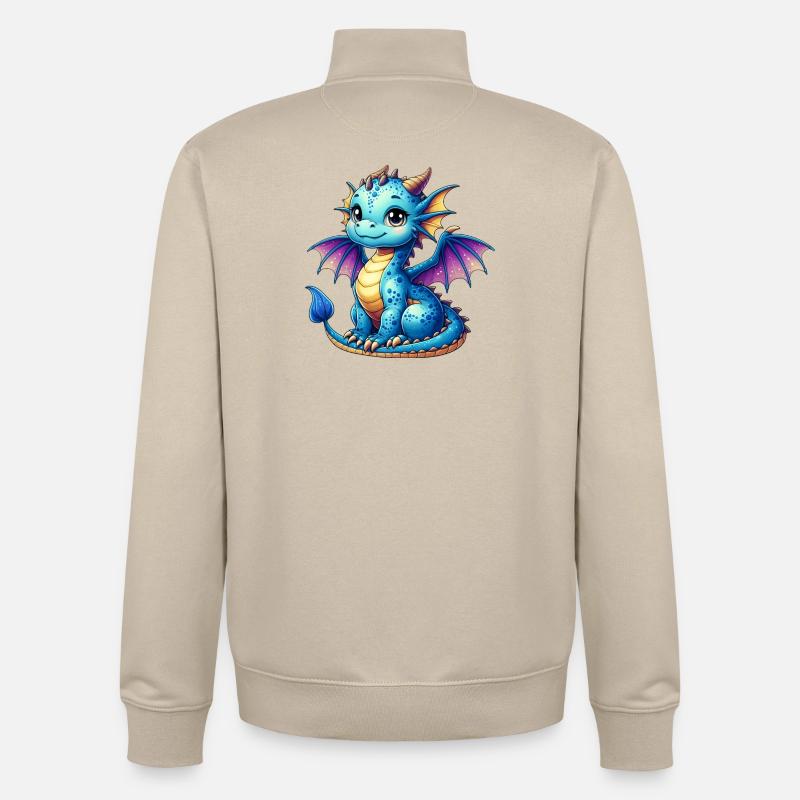 Dragon - Unisex Organic Zip Sweatshirt by Stanley/Stella - desert dust