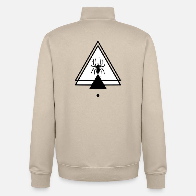 Araignée - Sweat zippé unisexe en coton bio Stanley/Stella - beige crème