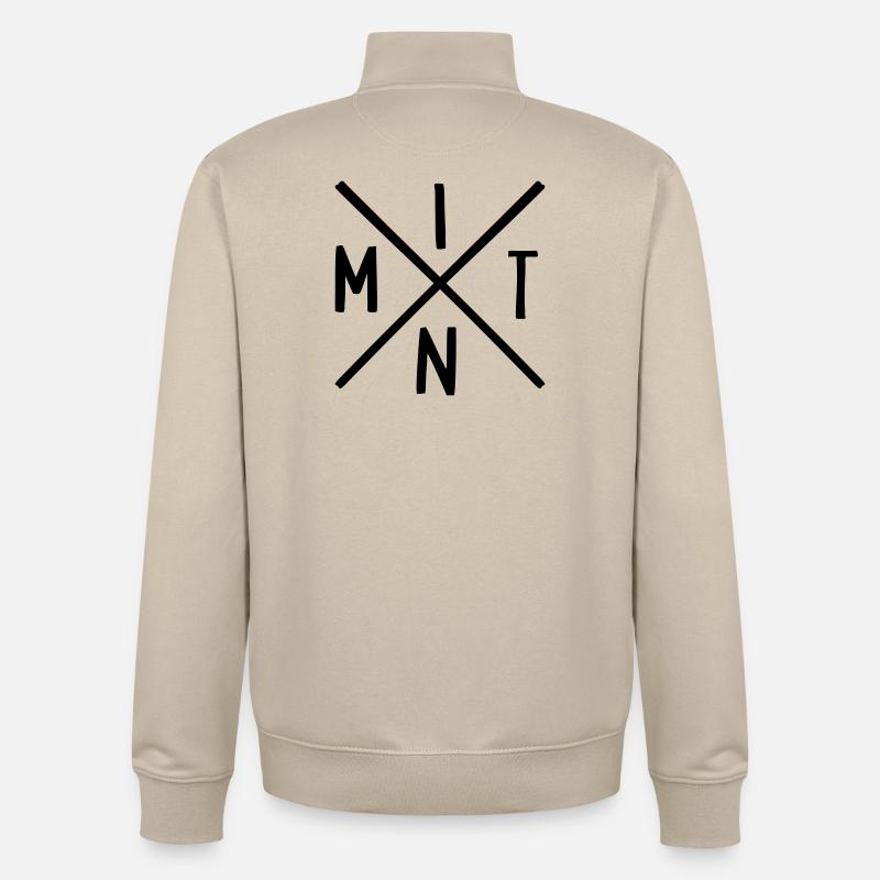 STEM subjects - Unisex Organic Zip Sweatshirt by Stanley/Stella - desert dust