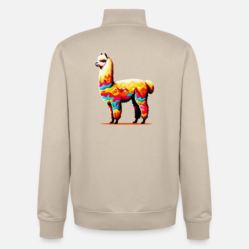 Alpaka - Unisex Organic Zip Sweatshirt von Stanley/Stella - Cremebeige