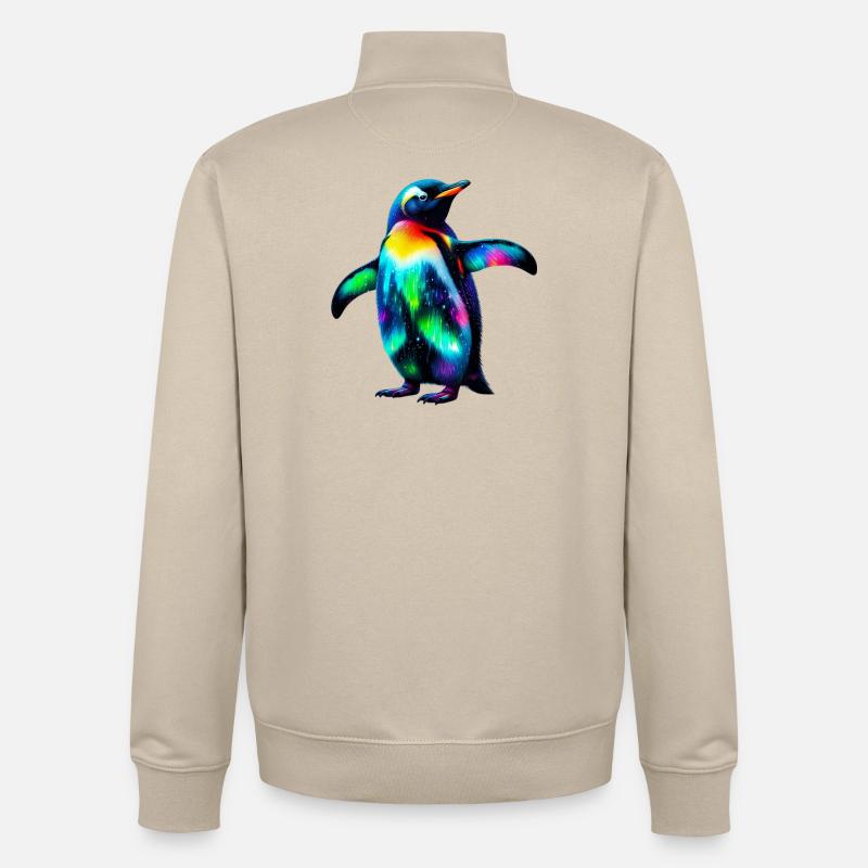 Pinguin - Unisex Organic Zip Sweatshirt von Stanley/Stella - Cremebeige
