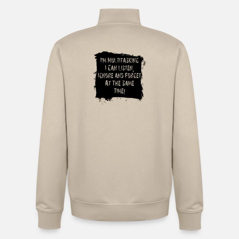 ADHS - Unisex Organic Zip Sweatshirt von Stanley/Stella - Cremebeige