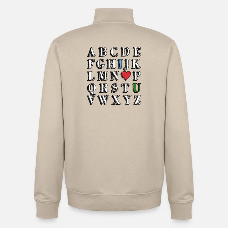 ILU - Sweat zippé unisexe en coton bio Stanley/Stella - beige crème