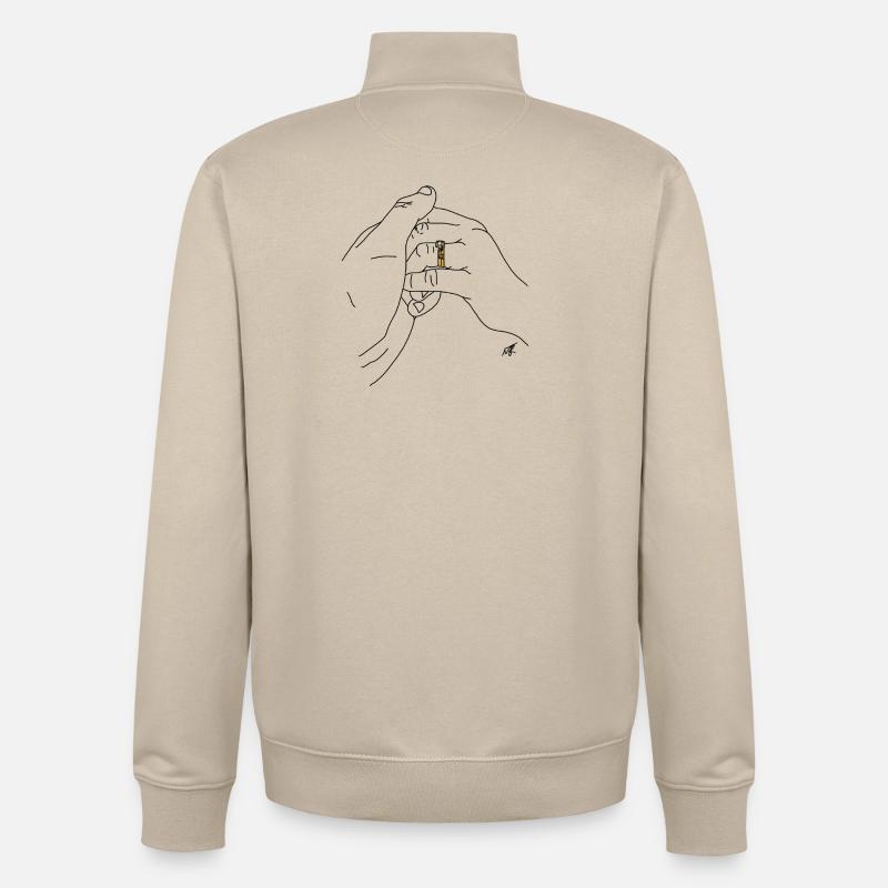 MJR - Ehe - Unisex Organic Zip Sweatshirt von Stanley/Stella - Cremebeige