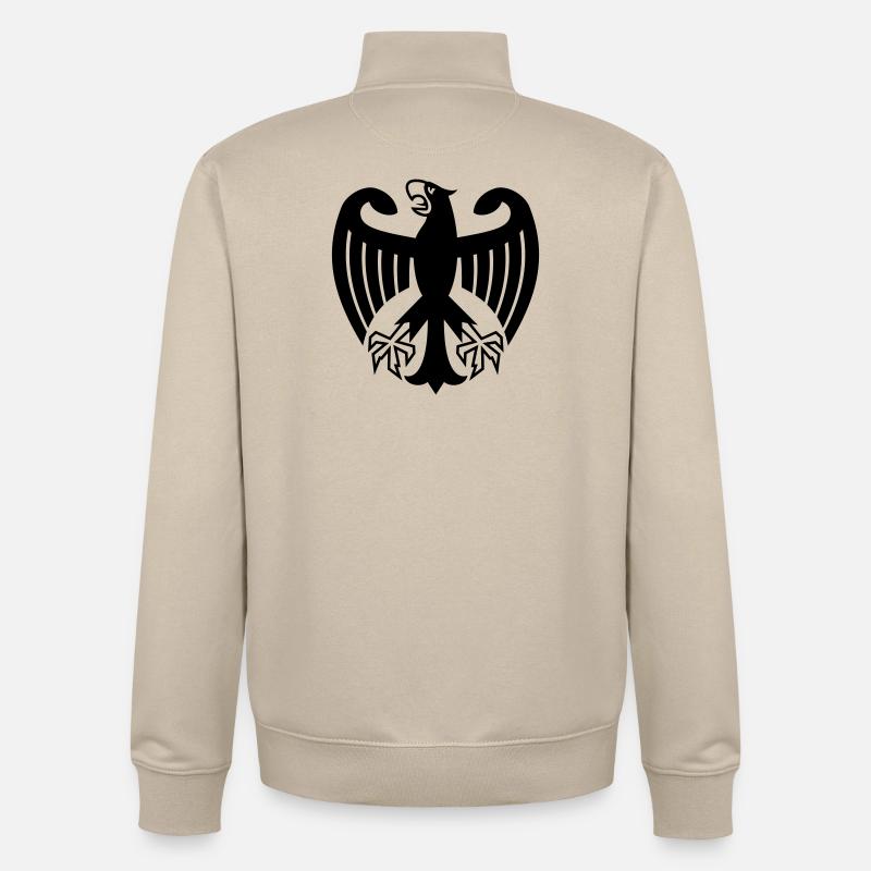 Germany Eagle - Unisex Organic Zip Sweatshirt by Stanley/Stella - desert dust