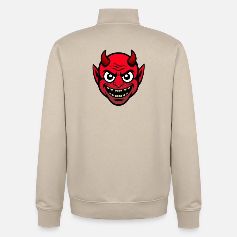 Devil - Unisex Organic Zip Sweatshirt by Stanley/Stella - desert dust