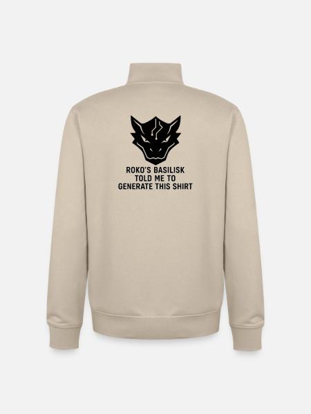 Generated by the Basilisk - Unisex Organic Zip Sweatshirt by Stanley/Stella - desert dust