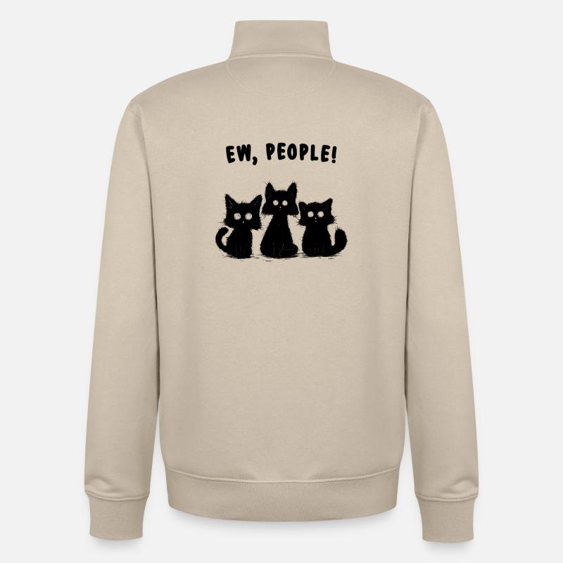 ew people - Unisex Organic Zip Sweatshirt von Stanley/Stella - Cremebeige