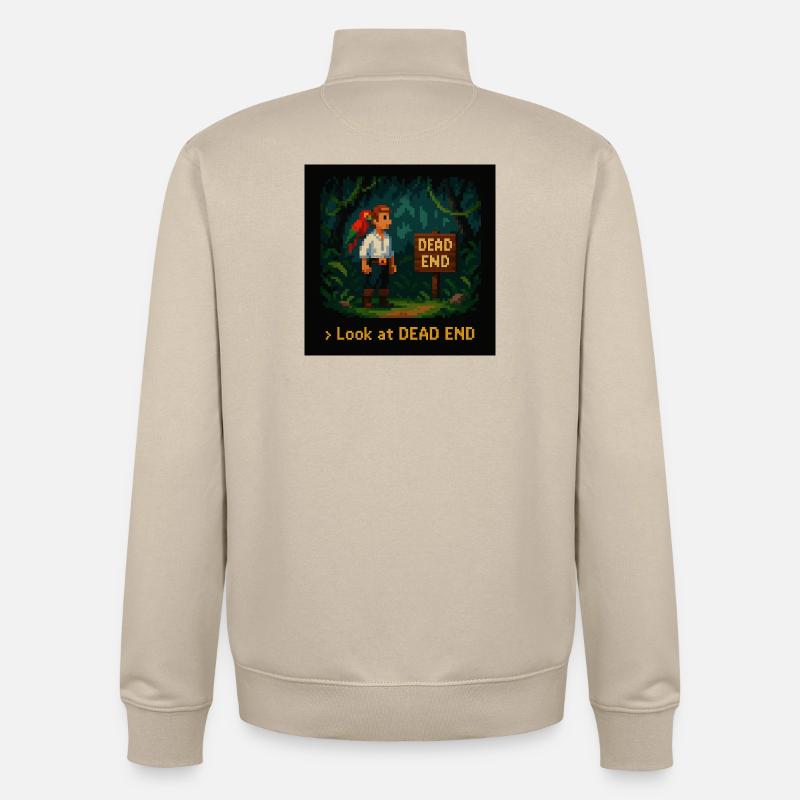 Look at Dead End - Unisex Organic Zip Sweatshirt von Stanley/Stella - Cremebeige