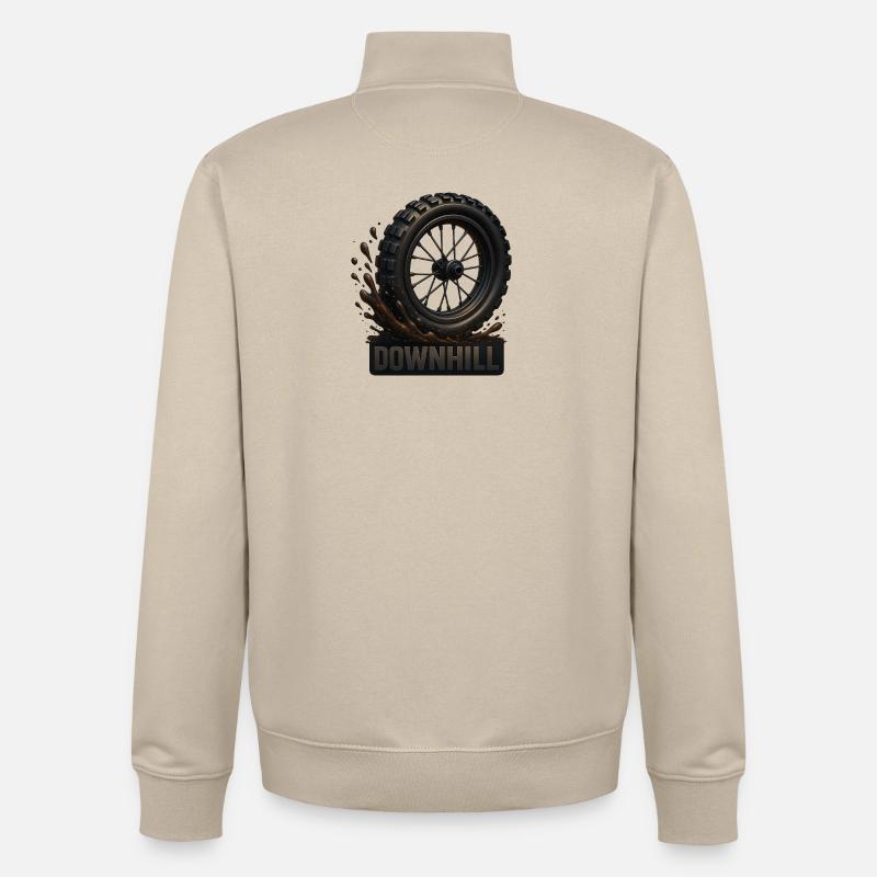 Pneu de VTT de descente - Sweat zippé unisexe en coton bio Stanley/Stella - beige crème