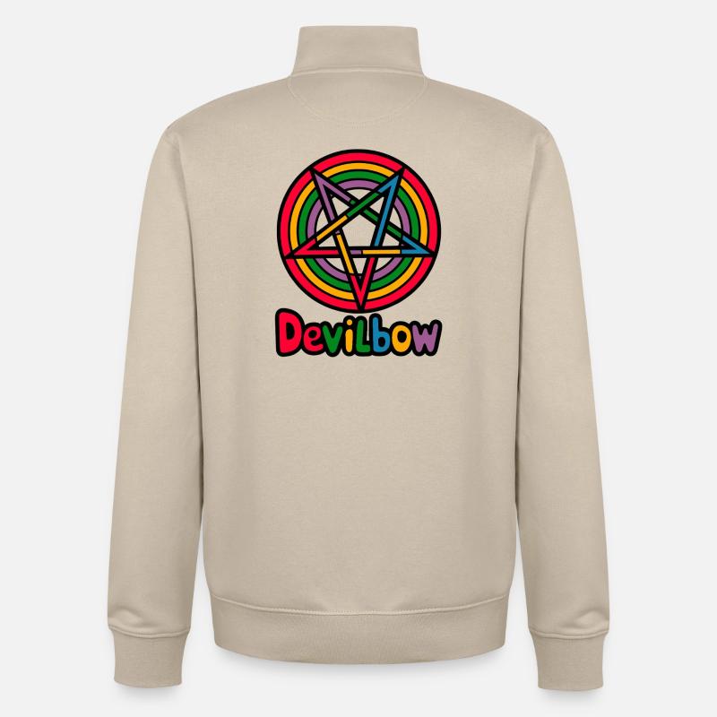 Devilbow - Unisex Organic Zip Sweatshirt von Stanley/Stella - Cremebeige