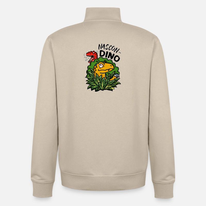 Cache-cache - Sweat zippé unisexe en coton bio Stanley/Stella - beige crème