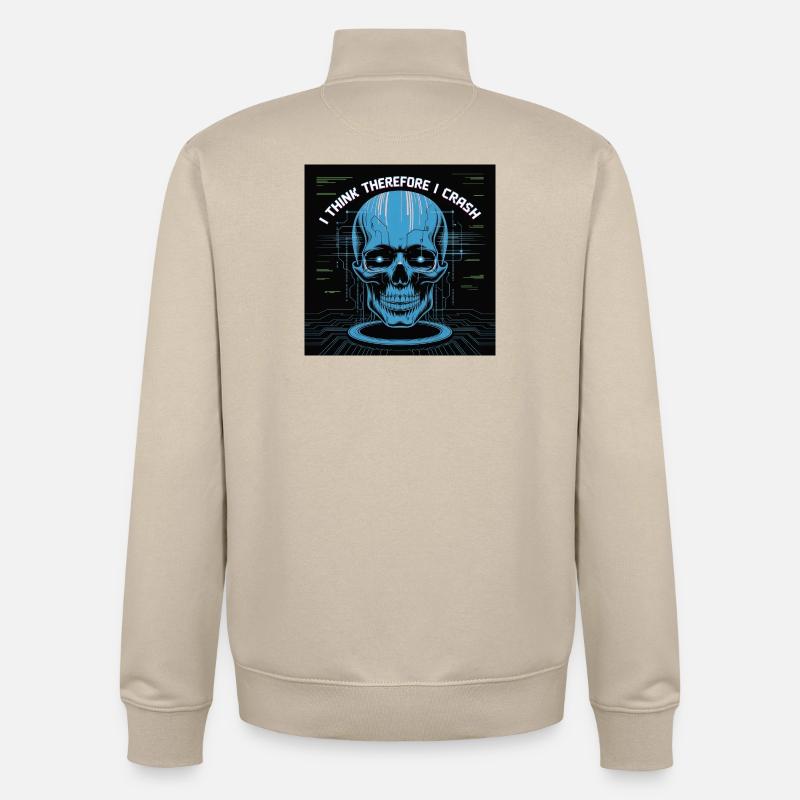 Kybernetisches Skelett der Reflexion - Unisex Organic Zip Sweatshirt von Stanley/Stella - Cremebeige
