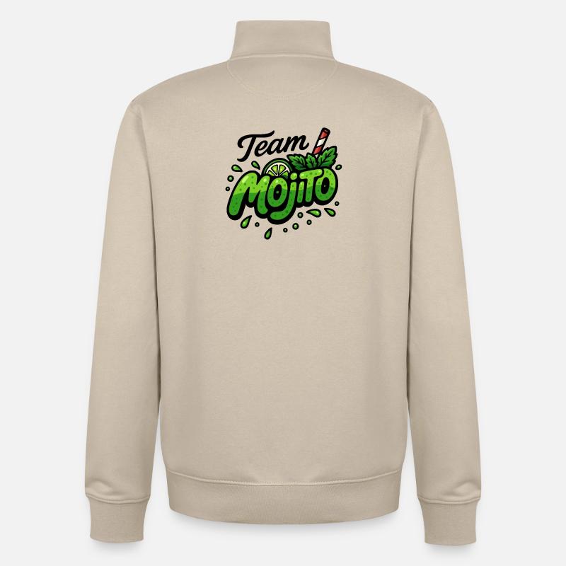 Team Mojito - Unisex Organic Zip Sweatshirt von Stanley/Stella - Cremebeige
