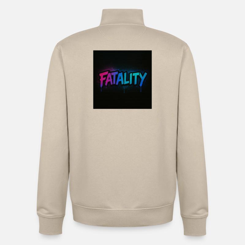 Fatality_Graph - Unisex Organic Zip Sweatshirt von Stanley/Stella - Cremebeige