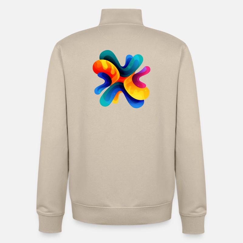 Pattern - Unisex Organic Zip Sweatshirt by Stanley/Stella - desert dust