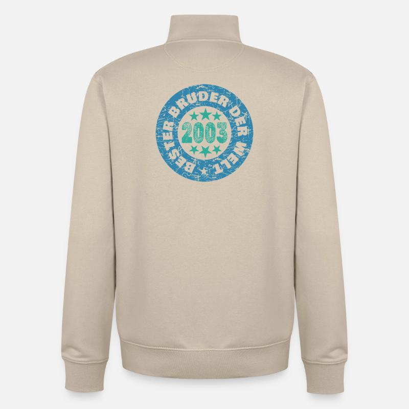 2003 - Unisex Organic Zip Sweatshirt by Stanley/Stella - desert dust
