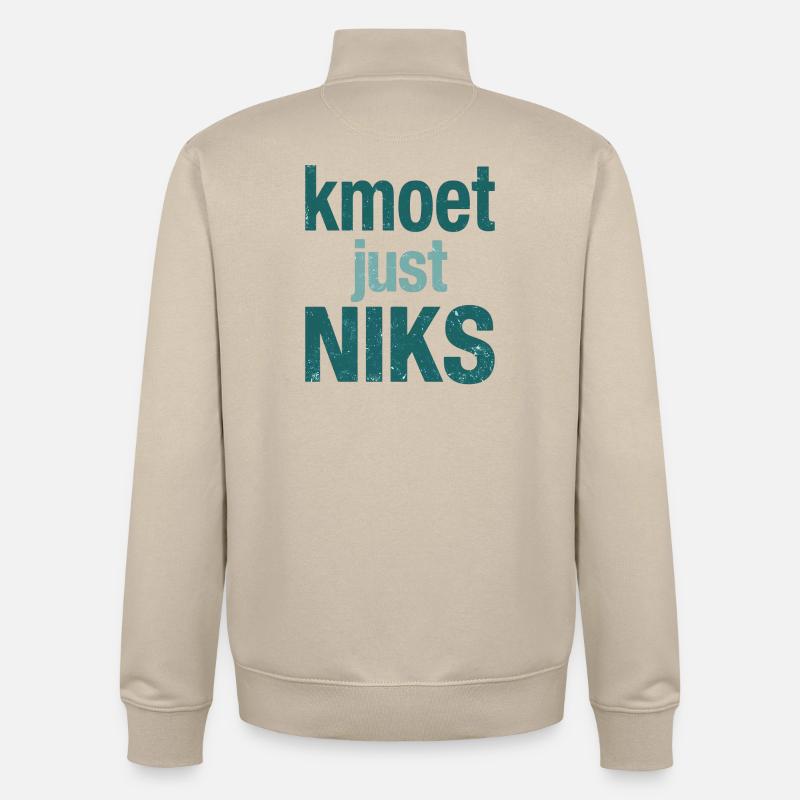 Sie müssen einfach nichts tun - Unisex Organic Zip Sweatshirt von Stanley/Stella - Cremebeige