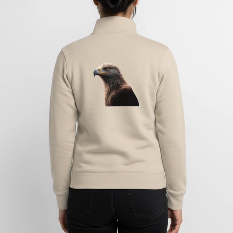 Eagle Bald Eagle Golden Eagle White-tailed Eagle Unisex Organic Zip Sweatshirt by Stanley/Stella